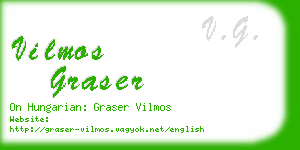 vilmos graser business card